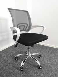 Fotel biurowy BIAŁY (krzesło biurowe styl L) LIKWIDACJA /Rondo Mogilsk