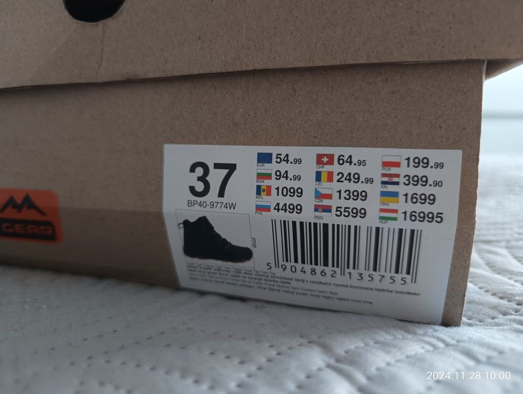 Zimowe buty z CCC, rozmiar 37, dla dziecka, młodzieżowe