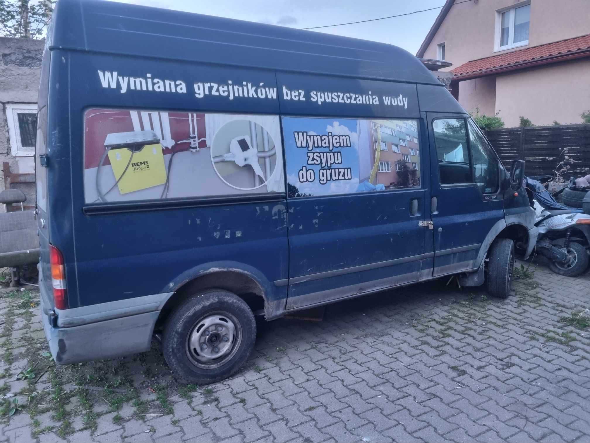 Ford transit uszkodzony z dokumentami, drugi czerwony gratis oba 2003r