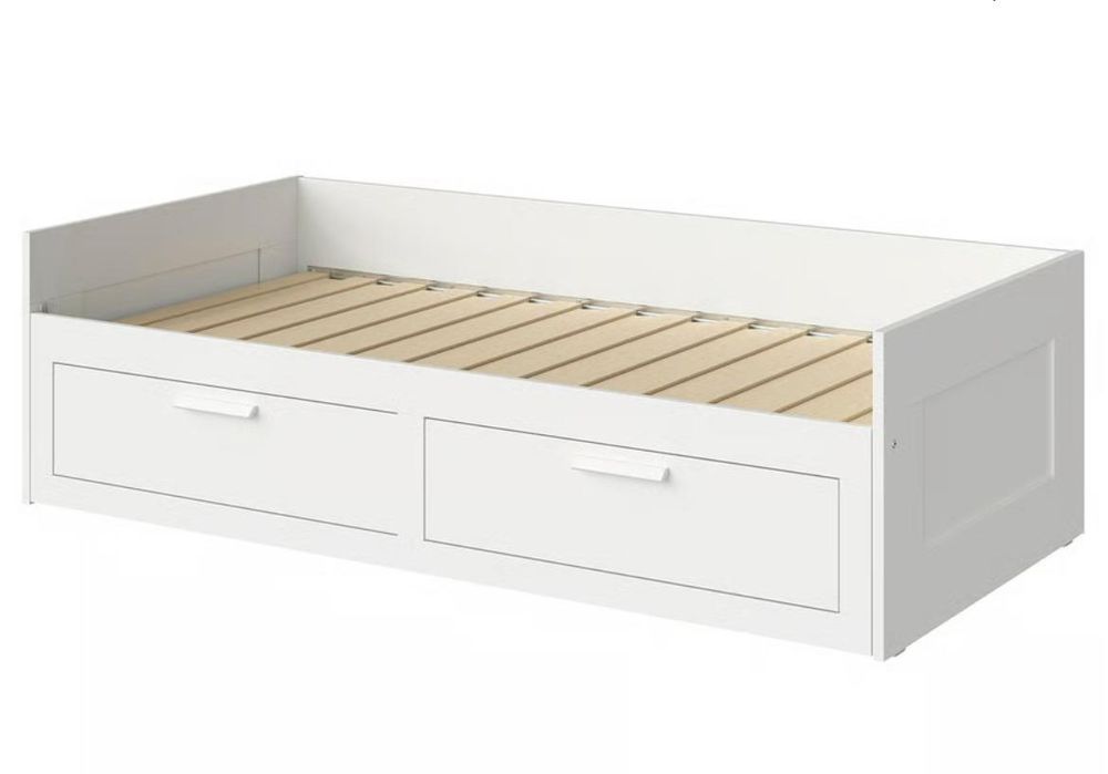Cama BRIMNES IKEA solteiro/casal com gavetas