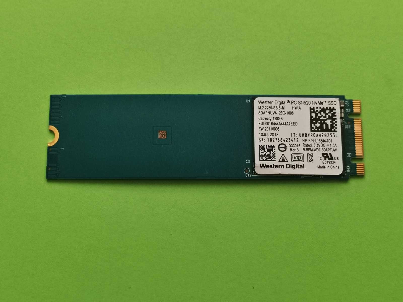 SSD M2 NVMe 128GB WD Sn520