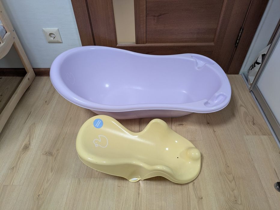 Дитяча ванна, ванночка Tega + гірка та комір в подарунок!