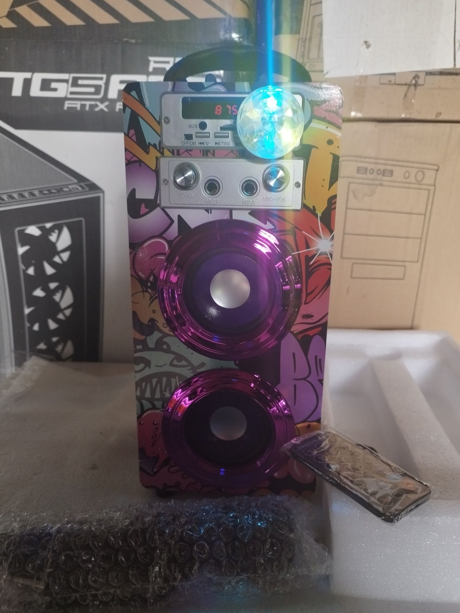 Głośnik Bluetooth z karaoke Dynasonic E-025 Nowy