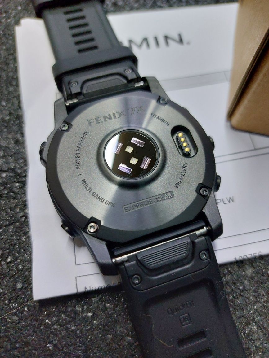 Garmin Fenix 7X Sapphire Solar Titanium DLC Multiband