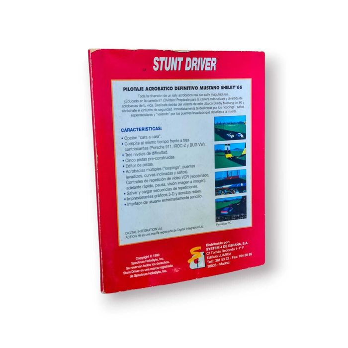 Jogo Stunt Driver (PC, 1992) – Edição em Disquete 3.5” – Completo