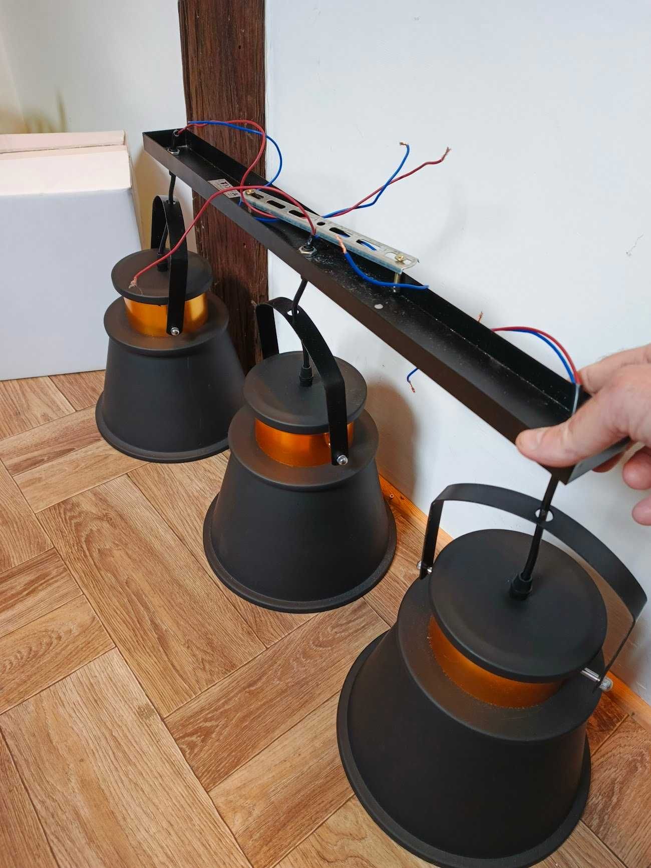 Lampa Sufitowa Wisząca LOFT MODERN ASTI AAA CZARNA stan bdb