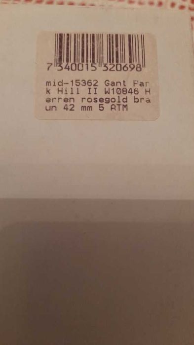 Relógio novo da gant de origem