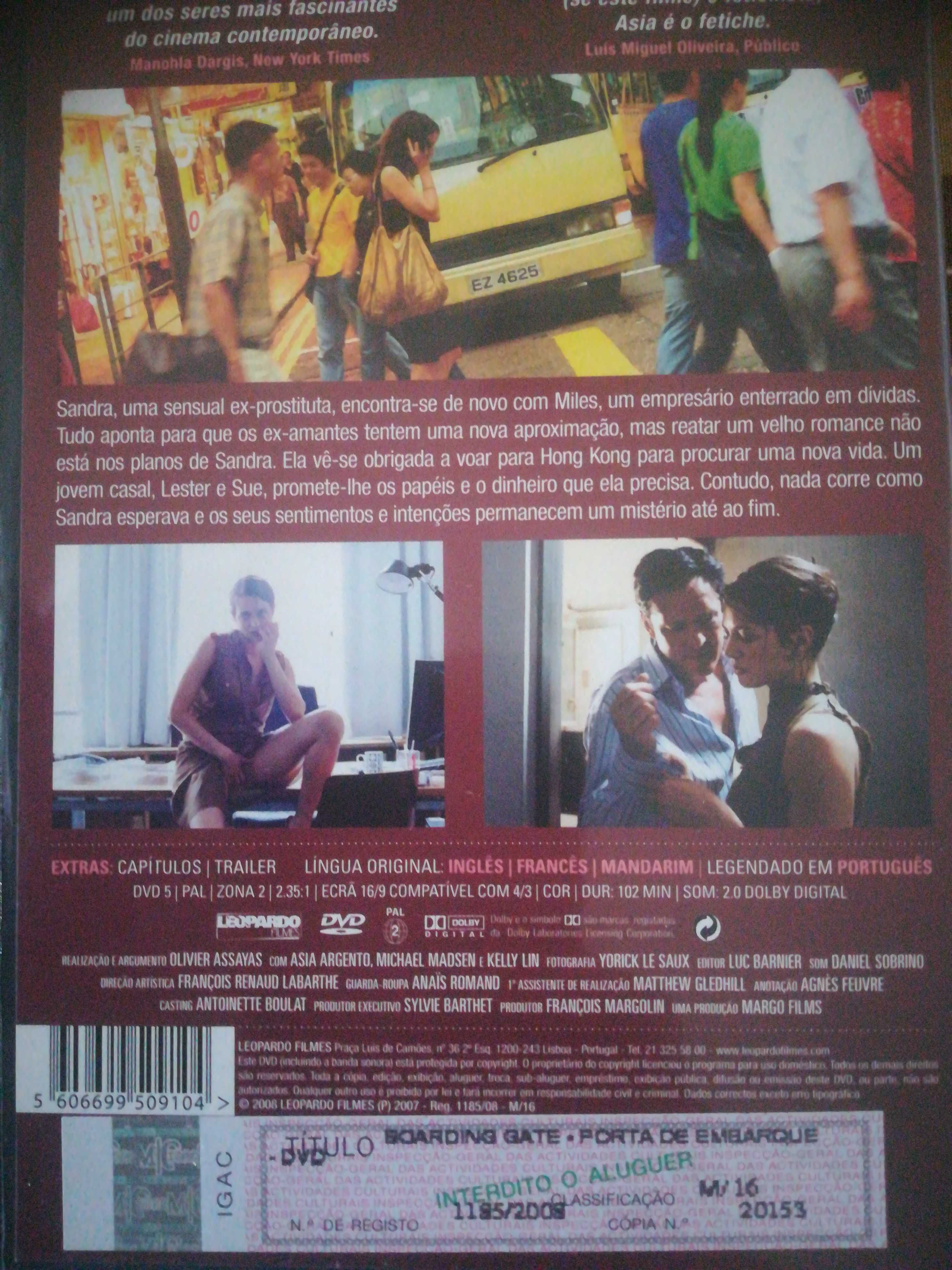 Dvd Boarding Gate Com Asia Argento