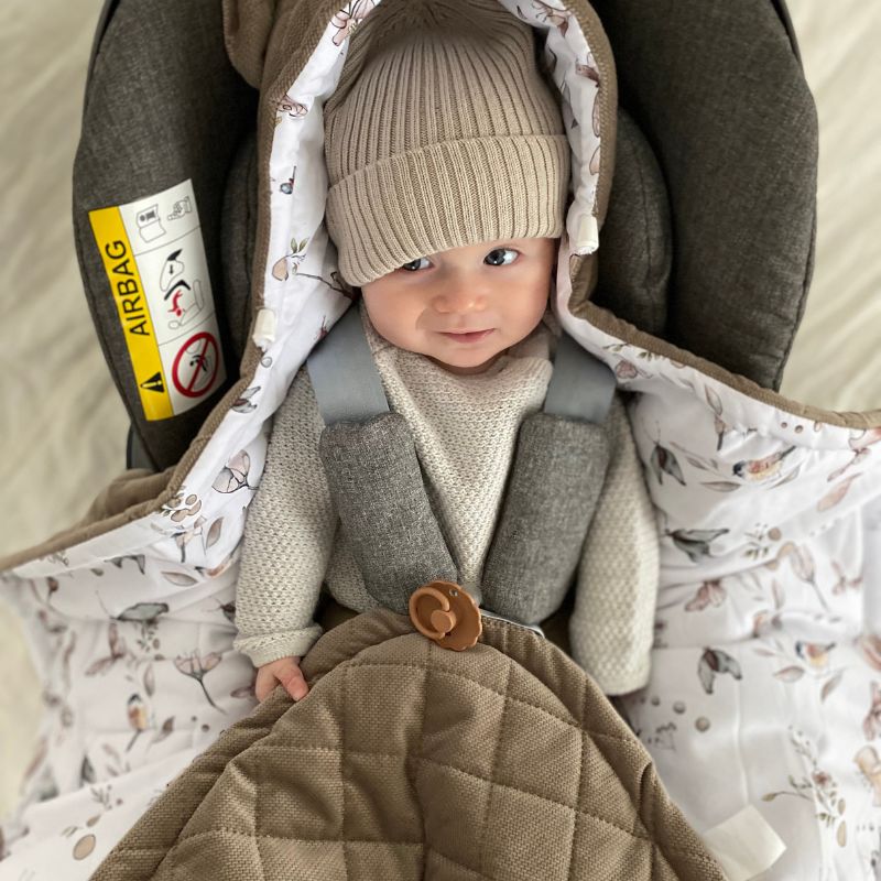 Kocyk do fotelika Goose Family Vintage beige - Baby Steps