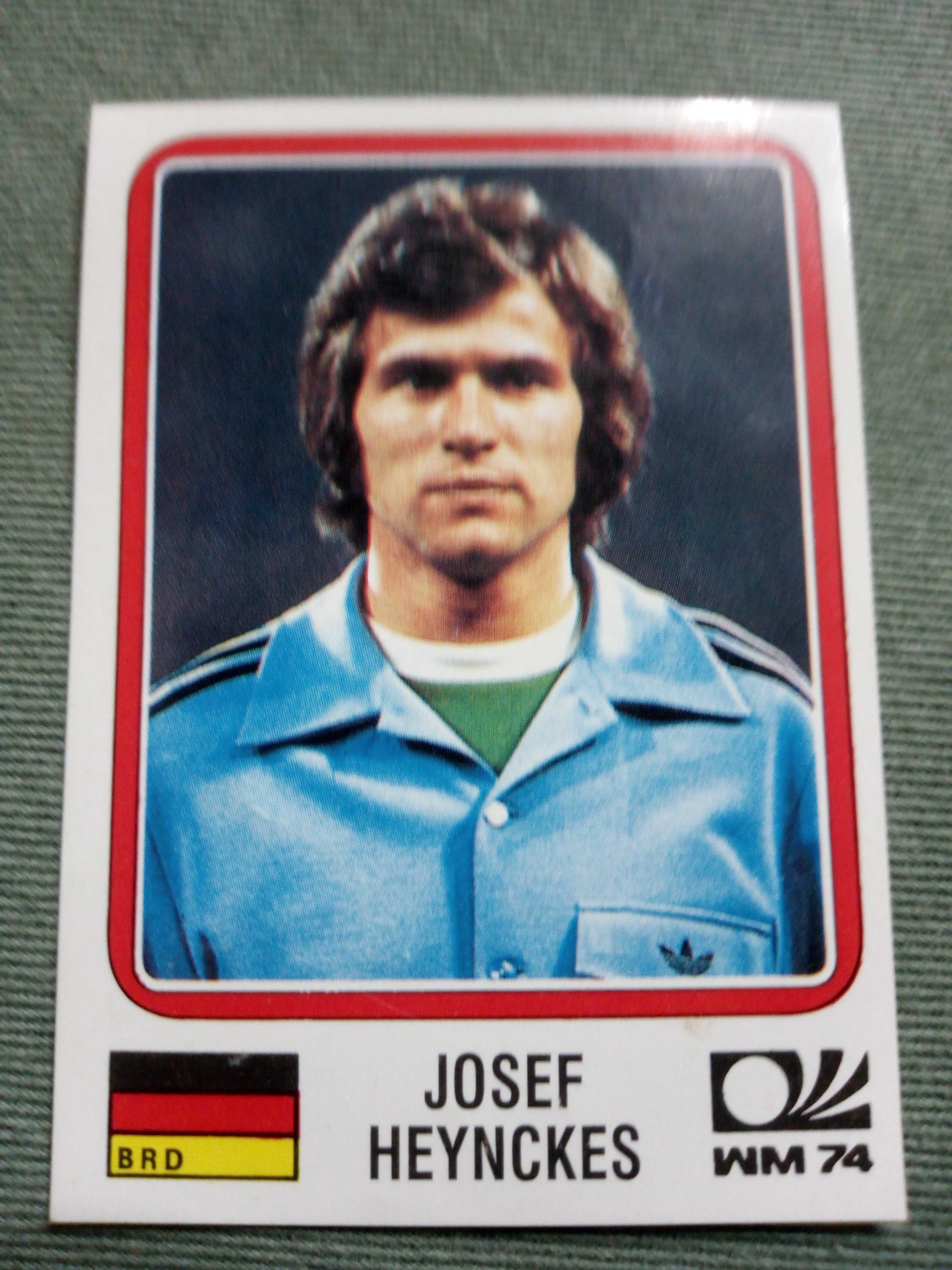 Cromo Panini World Cup Story de Josef Heynckes no Mundial 74