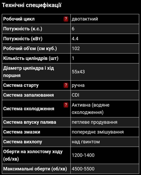 Лодочний мотор hidea 6л,с