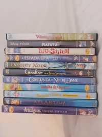 11 DVD'S de animação infantil
