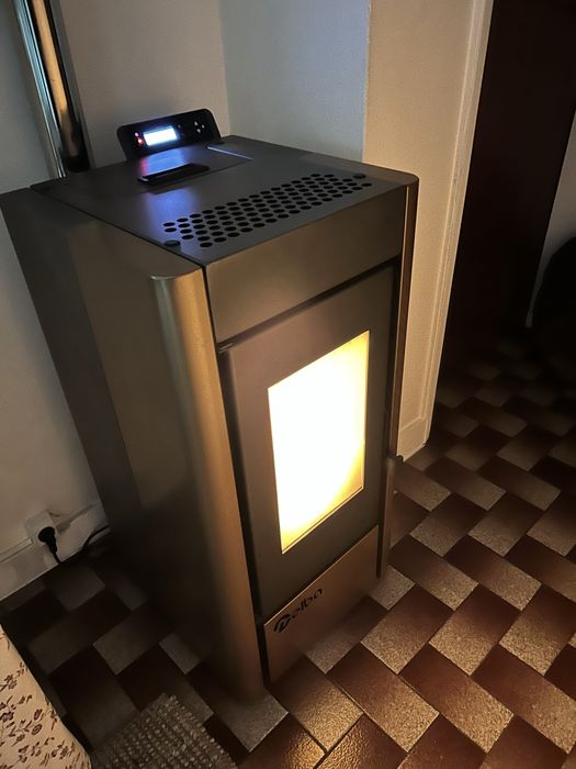 Salamandra a pellets - pouco usada