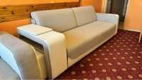 Sofa rozkładana + fotel + podnóżek Agata Meble