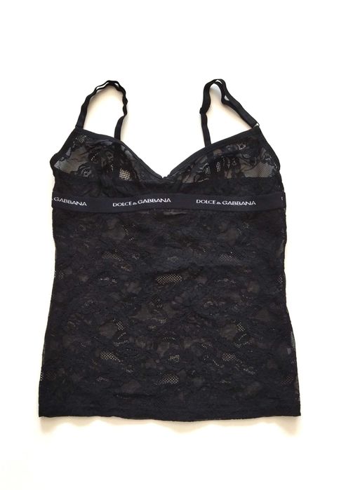DOLCE & GABBANA top koszulka koronkowa koronka