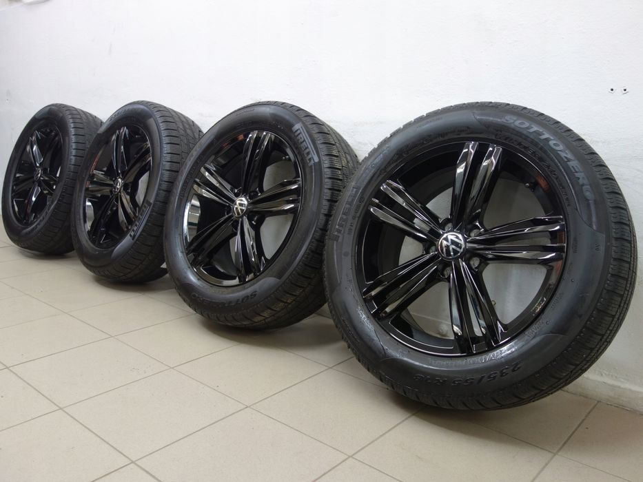 5x112 235/55R18 Koła zimowe VW OE Tiguan Pirelli jak nowe 4x8m