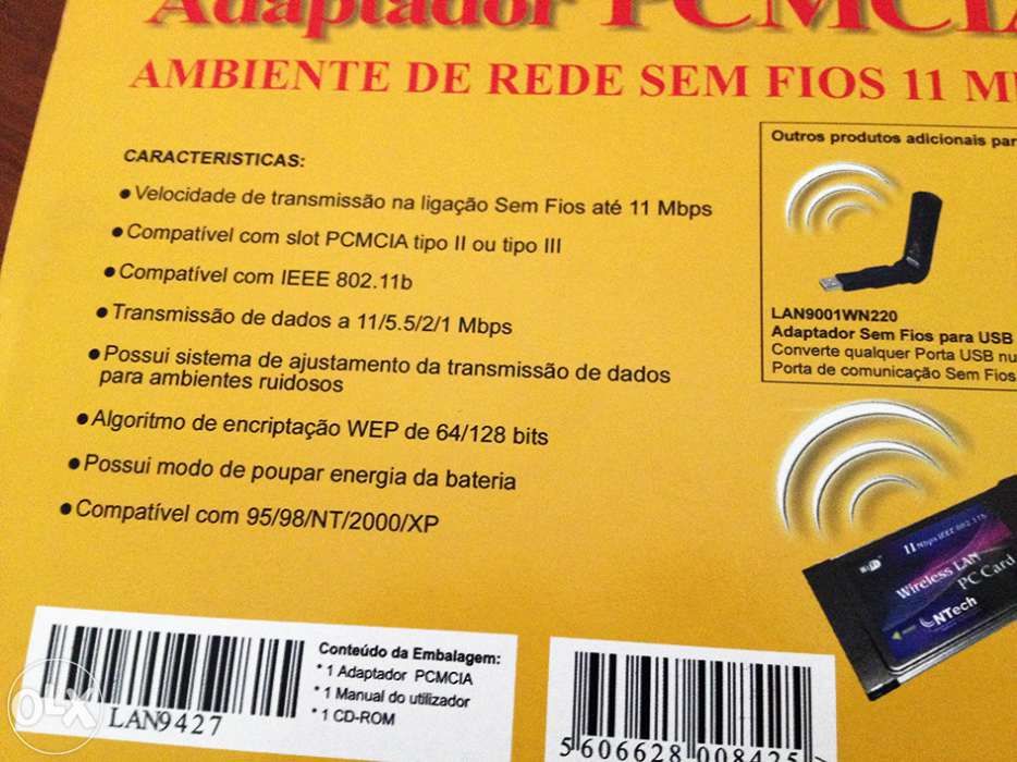 Placa wireless PCMCIA