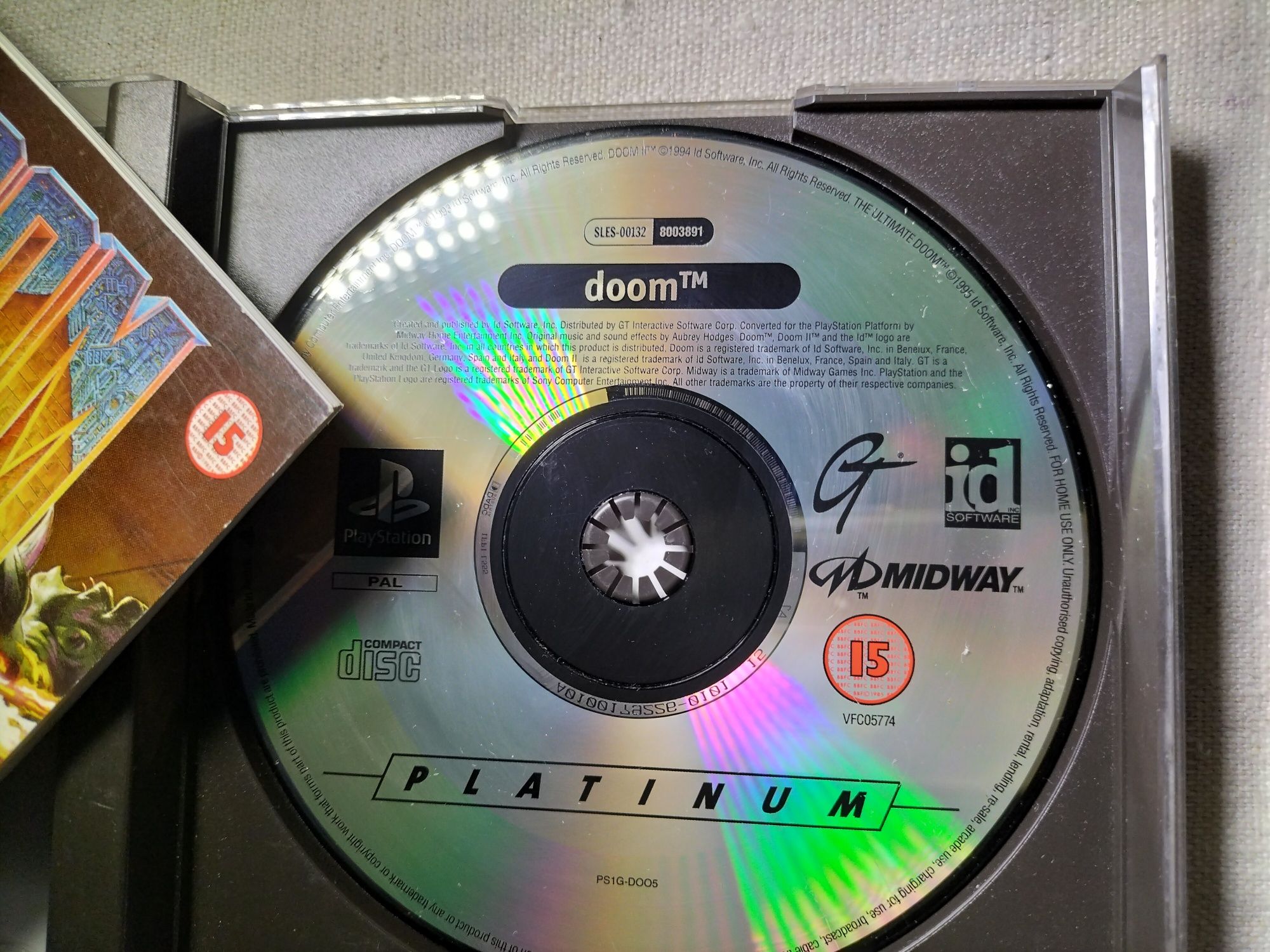 Gra Doom na PlayStation 1 / PSX, wersja Platinium