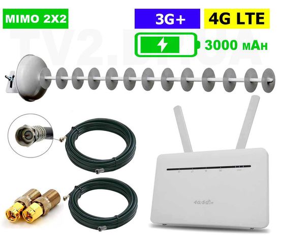 3G 4G Роутер Wi-Fi> усилит сигнал интернет +Антенна> Huawei B593-311