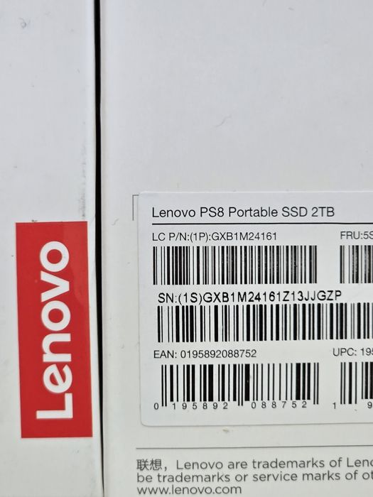 Зовнішній диск SSD Lenovo USB C 3.2 2Tb