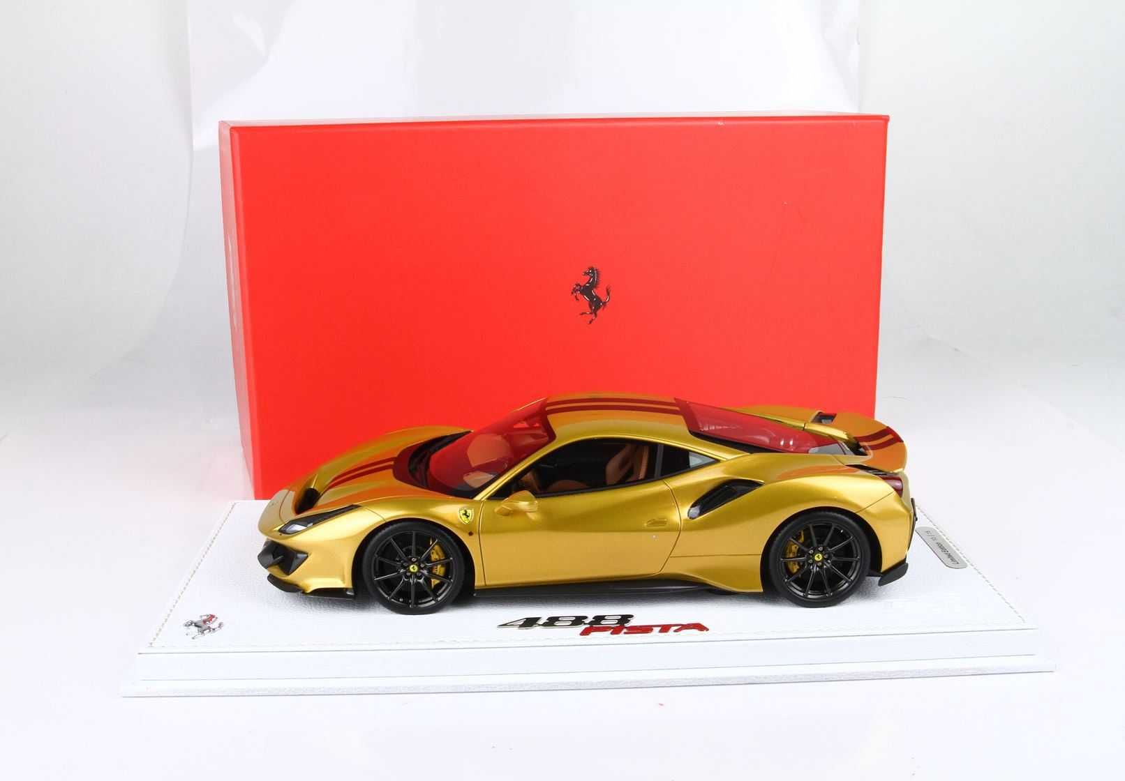 1:18 Ferrari 488 Pista Metallic Gold - BBR Models - Limited to 15 pcs