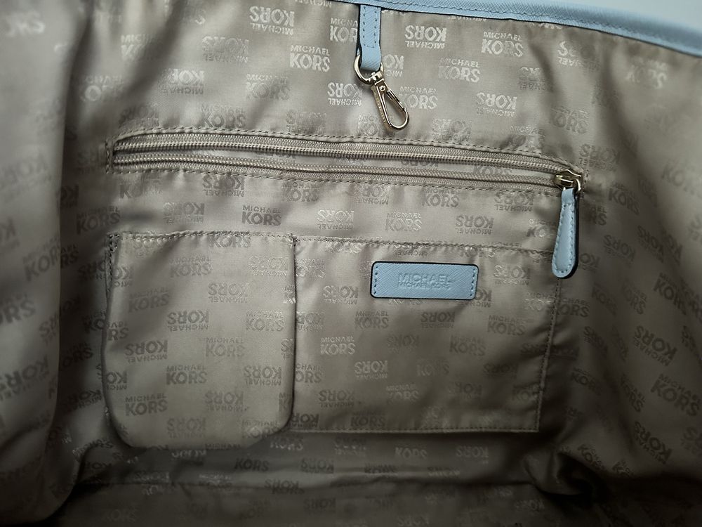 Michael KORS Carryall Tote SHOOPER BAG / saffiano pale blue z Usa