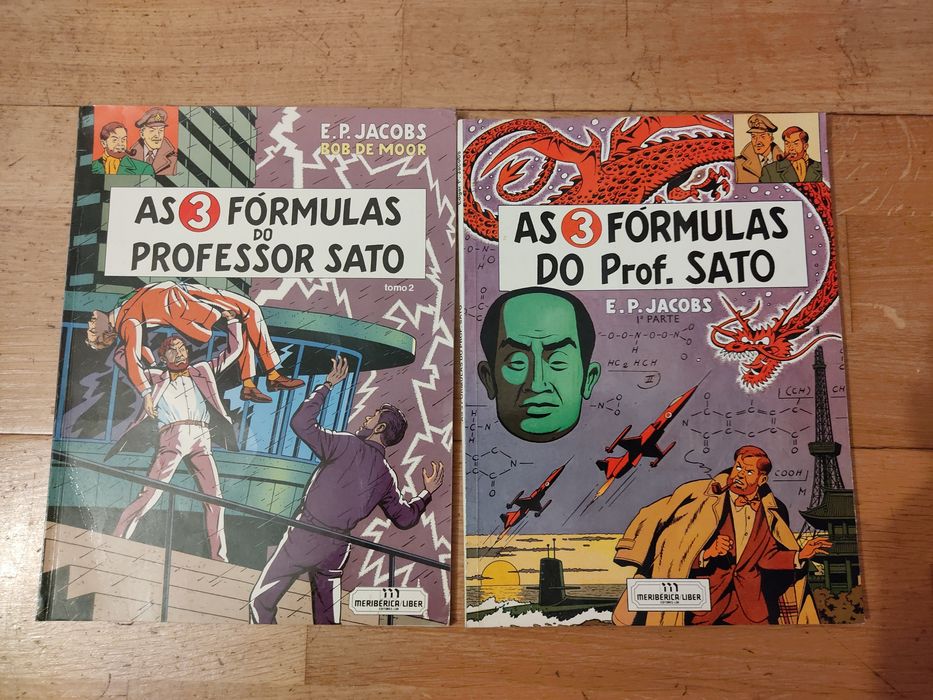 Banda Desenhada antiga - As 3 formulas do Prof. Sato - Tomo 1 e 2