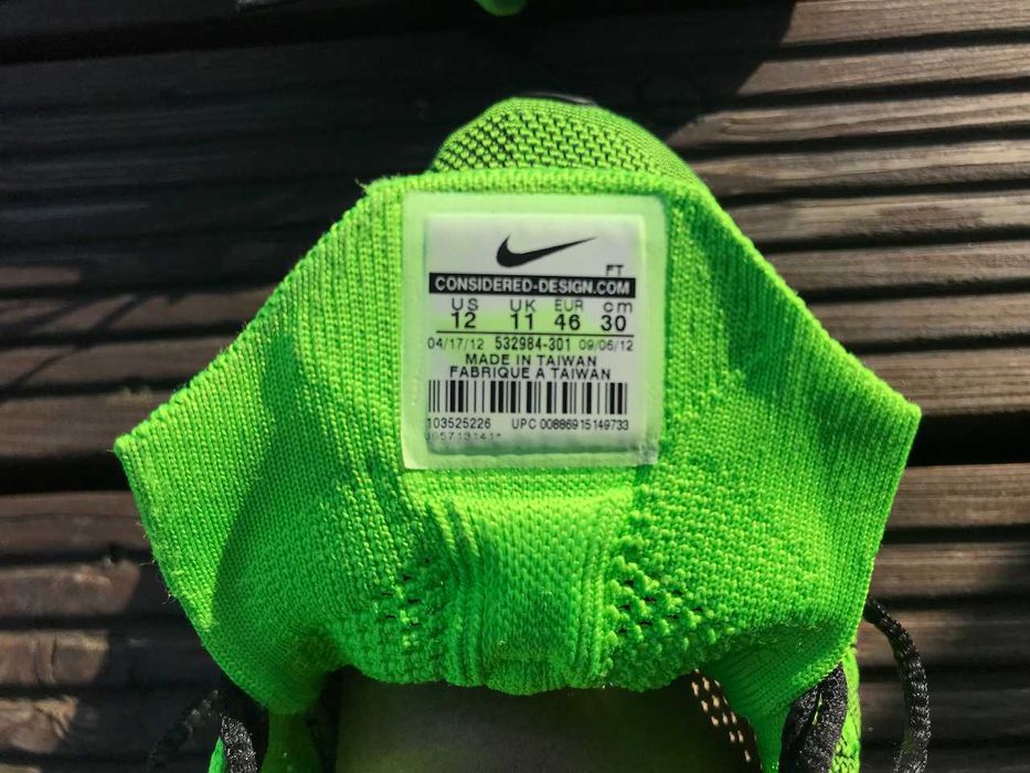 Nike Flyknit Trainer Electric Green unpadded EUR 46