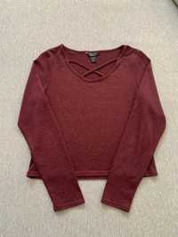 Sweter XS New Look bordowy