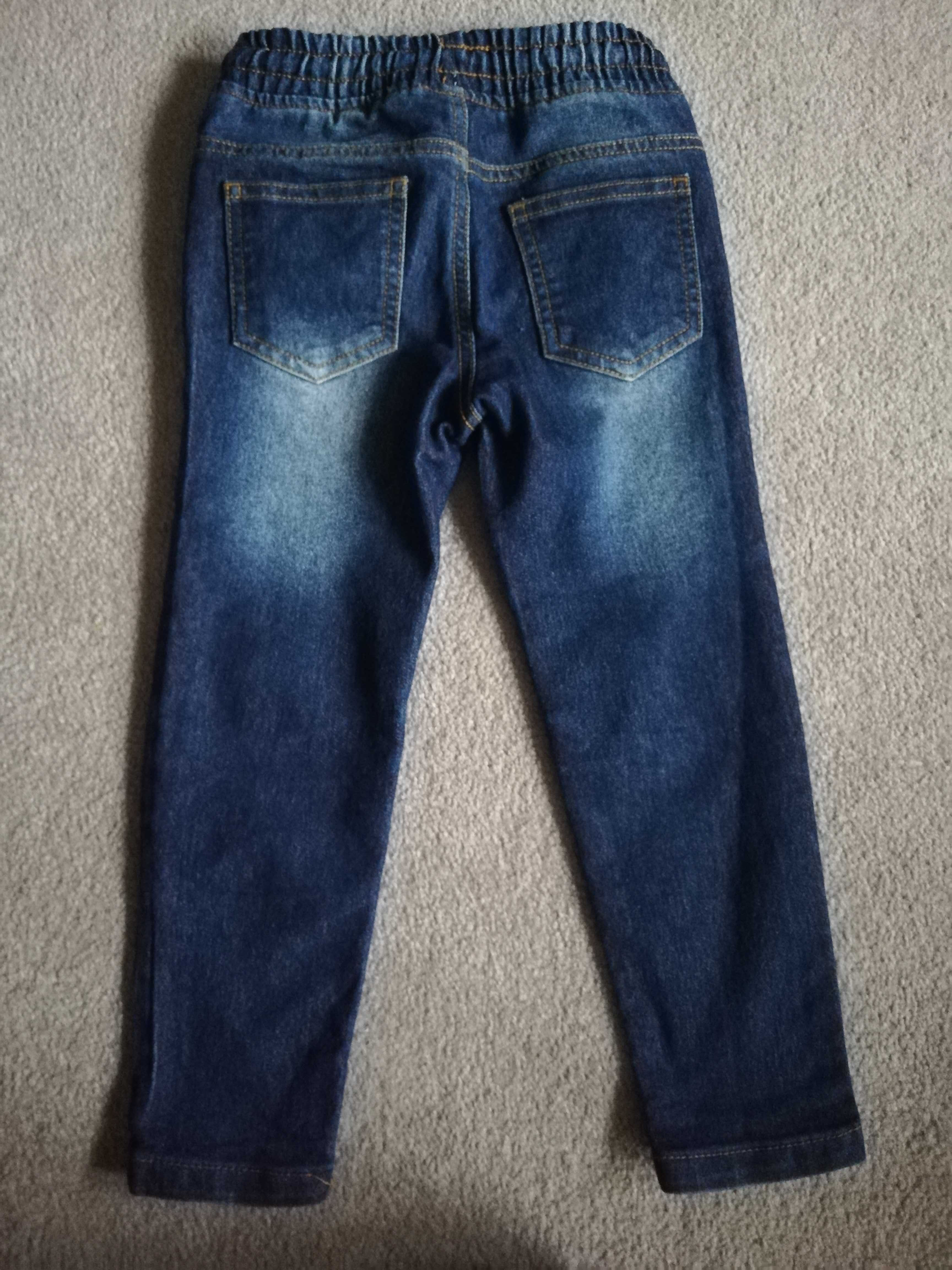 Spodnie jeansy chłopięce 116