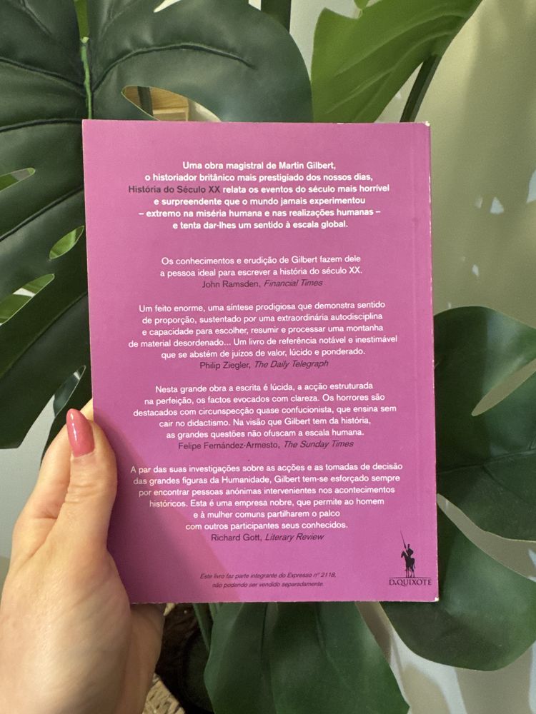 Livro nunca lido “História do século XX” Martin Gilbert