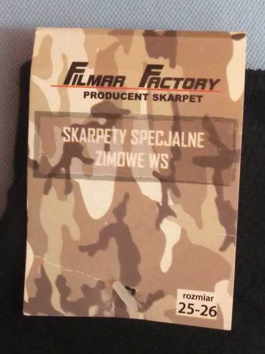 Skarpety zimowe specjalne Wojsk Specjalnych, rozmiar 25-26