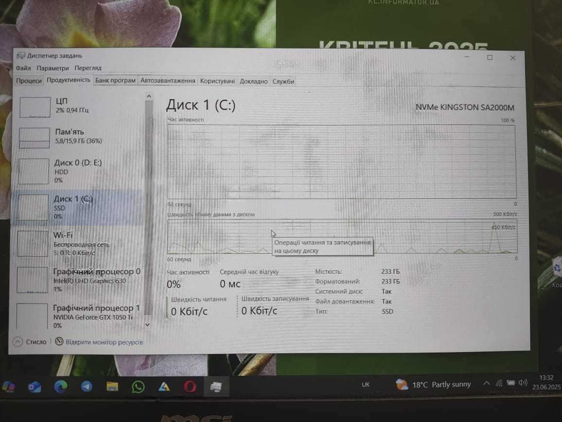 Продам MSI MS-16JF / 15.6" (1920x1080) / Intel Core i5-8300H (4(8)