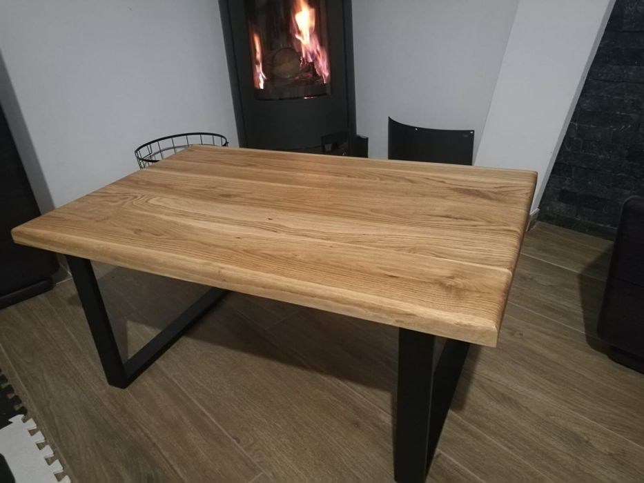 Stolik loftowy Dębowy