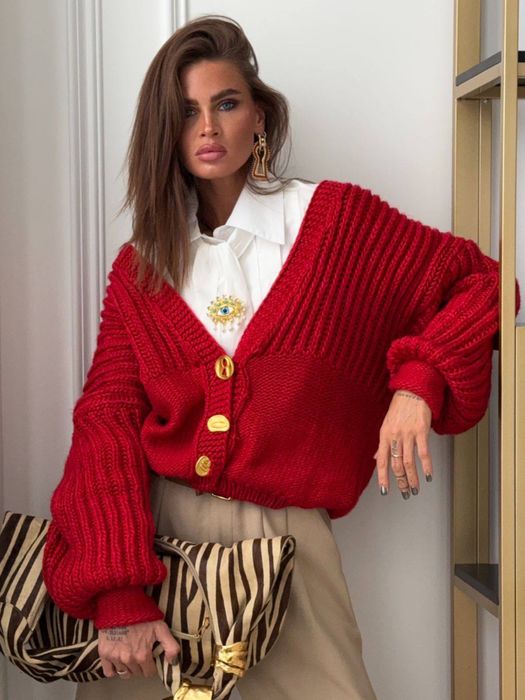 Кардиган жіночий бренд! Білий, червоний, бежевий