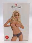 Obsessive Amarone Thong L/XL stringi nowe  czarno-rozowe