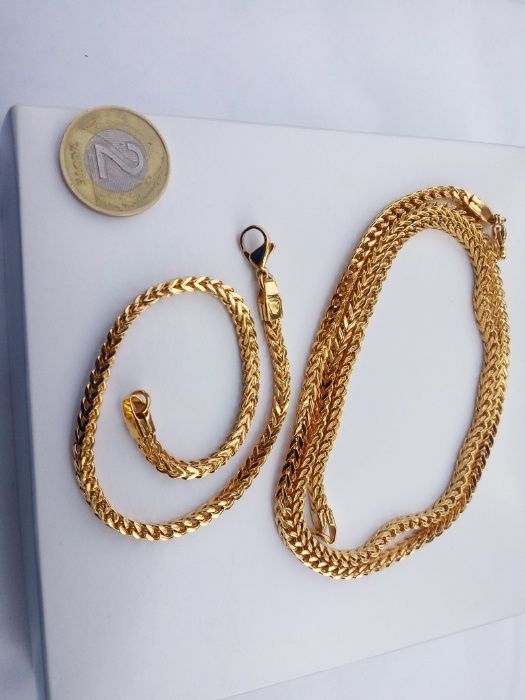 Złoty łańcuszek,pozłacany łańcuszek,bransoletka złoto 585,14k,monnari
