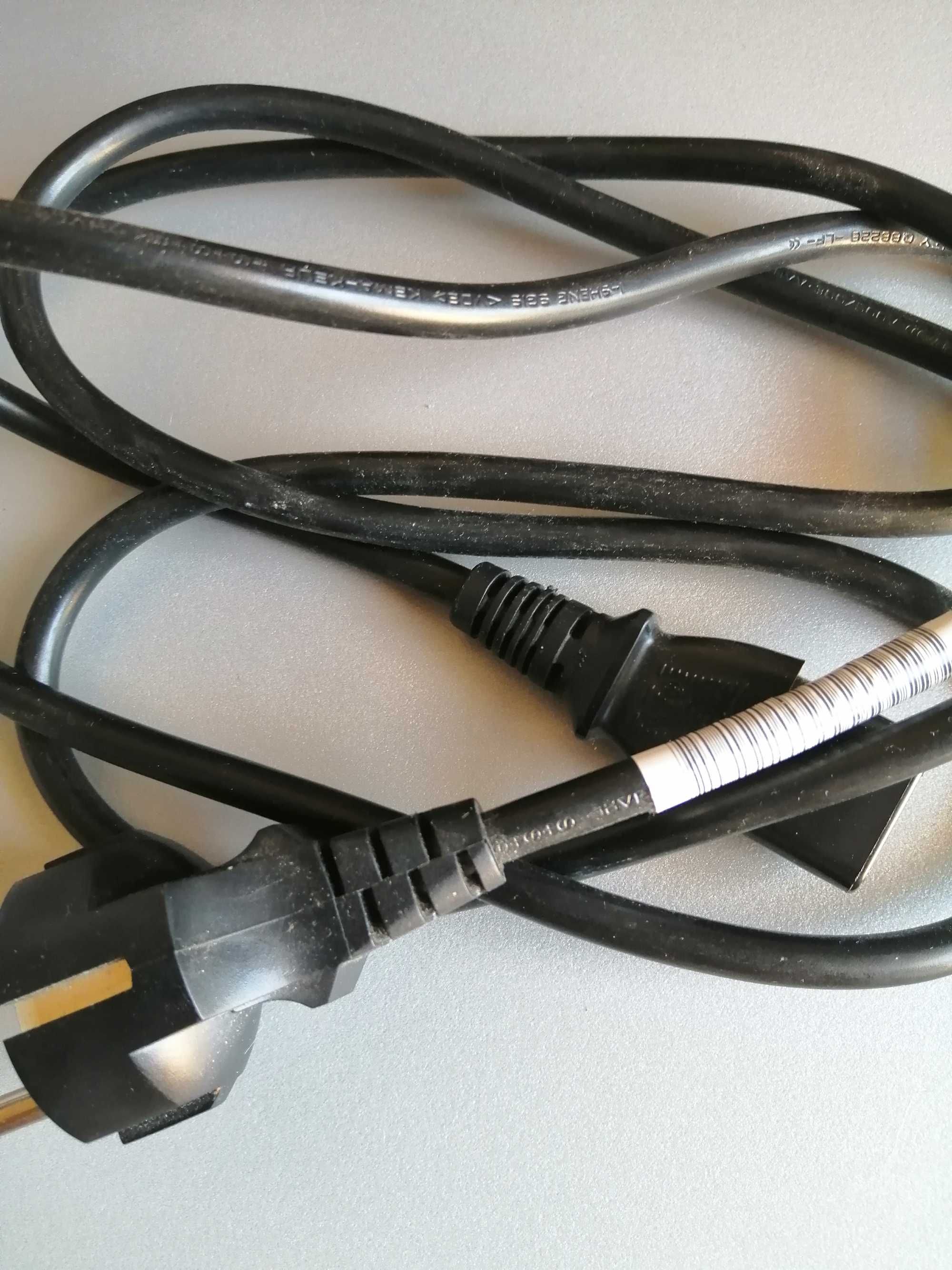 [Portes Gratis] Cabo de Alimentaçao Energia Eletrica  Para PC/TV NOVO
