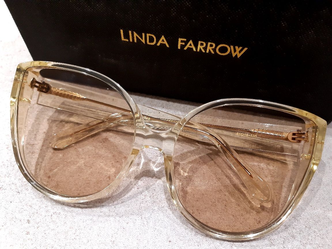 Крупные солнцезащитные очки LF/656/C10 от Linda Farrow! Оригинал!