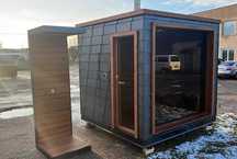 Modern Sauna Ogrodowa Bogato Wyposażona z Piecem Bania Ruska Domek