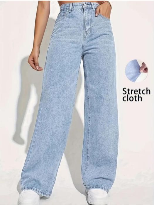 Жіночі світло-блакитні джинси, нові, S-M