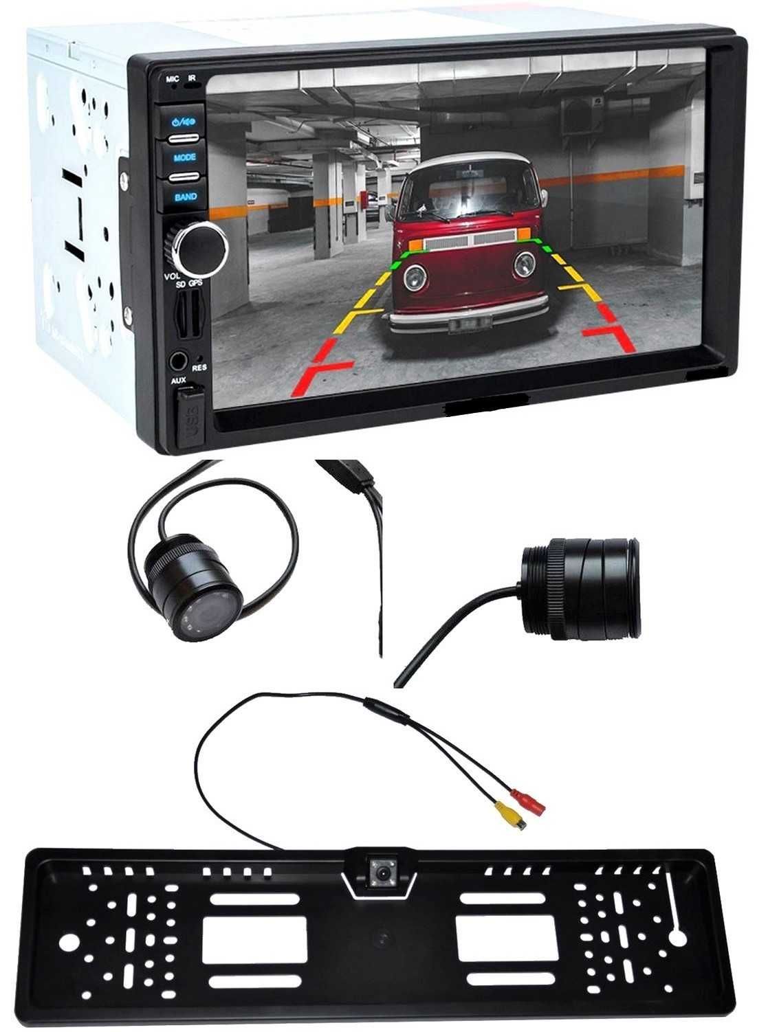 Radio Samochodowe 2DIN Mirror Link Ekran 7' Cali MP5 MP3 RDS USB SD FV