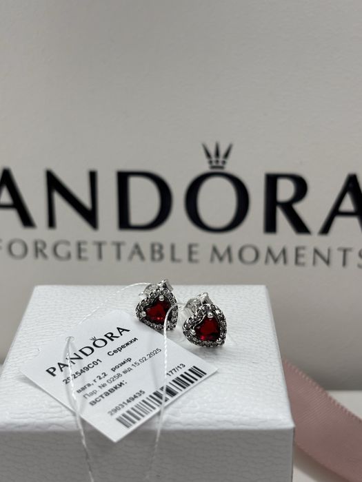 Набір Червоне серце Пандора Pandora набор красное серце