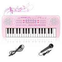 Keyboard mini pianino dla dzieci 37 klawiszy + mikrofon