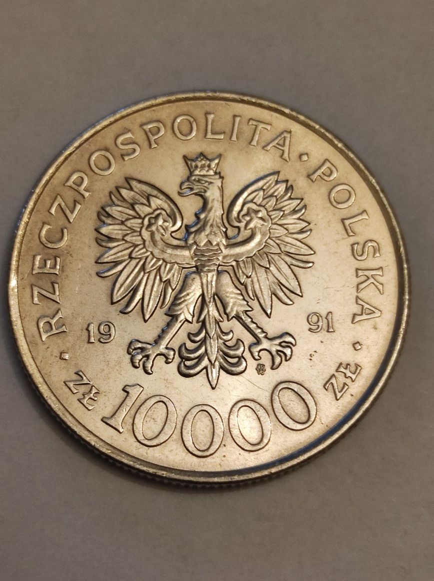 Moneta 10000zł z 1991 rok 200 rocznica Konstytucji 3 maja stan II