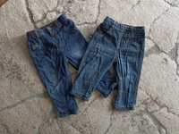 Spodnie jeansowe rurki George 80 i 86