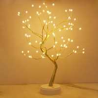 Drzewko LED złote