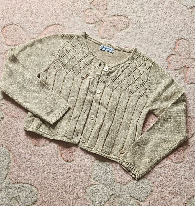 Mayoral używany złoty sweter 104