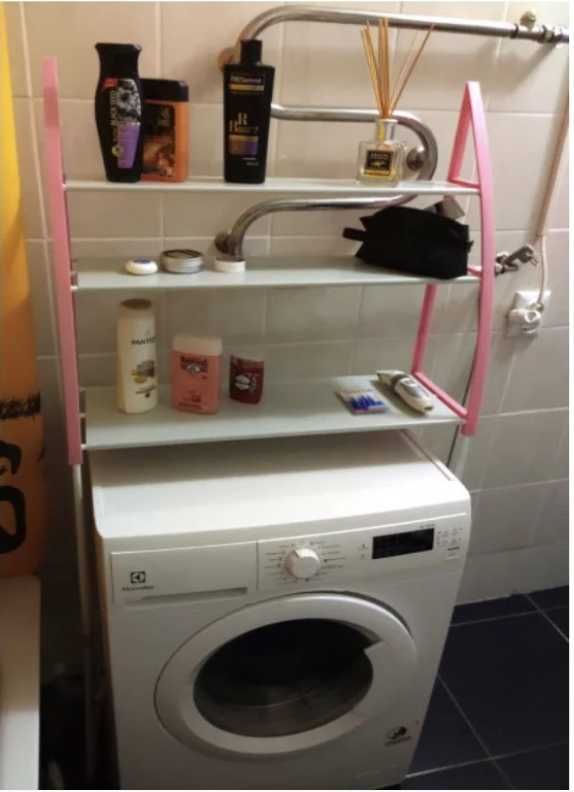 Стойка   над стиральной машиной напольные полки для ванной комнаты