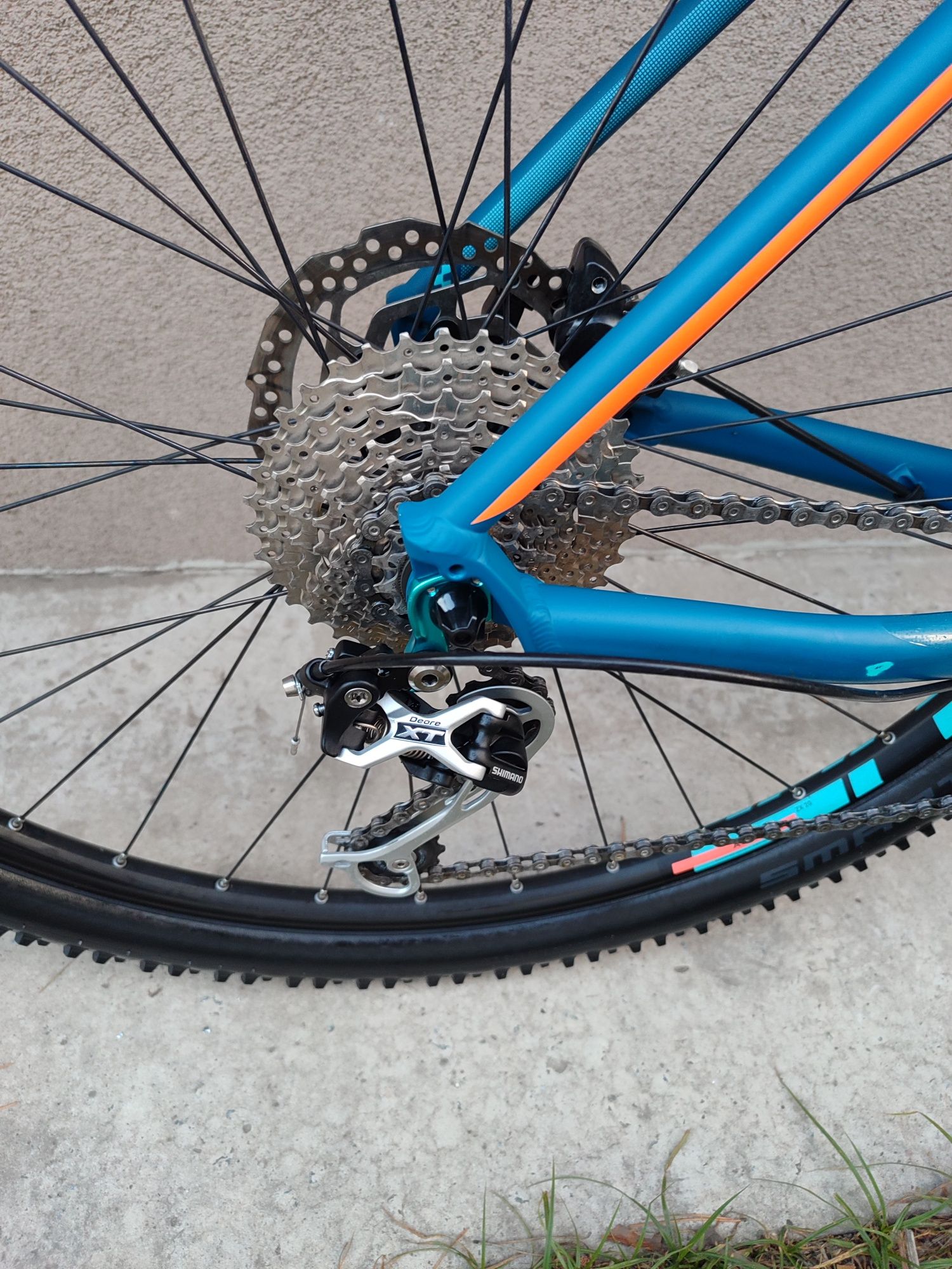 Велосипед cube найнер гідравліка deore xt rockshox